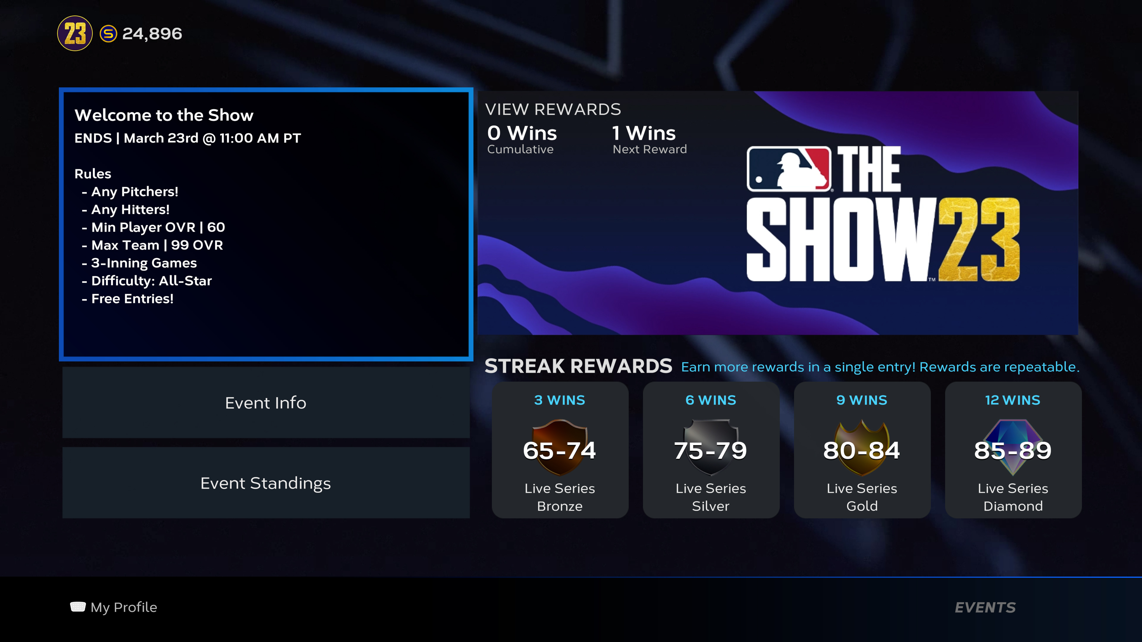 Diamond dynasty ways to play events